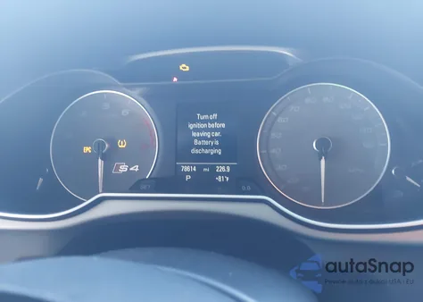 2014 Audi S4 3.0T Premium Plus from USA, damaged, VIN WAUBGAFL4EA128333